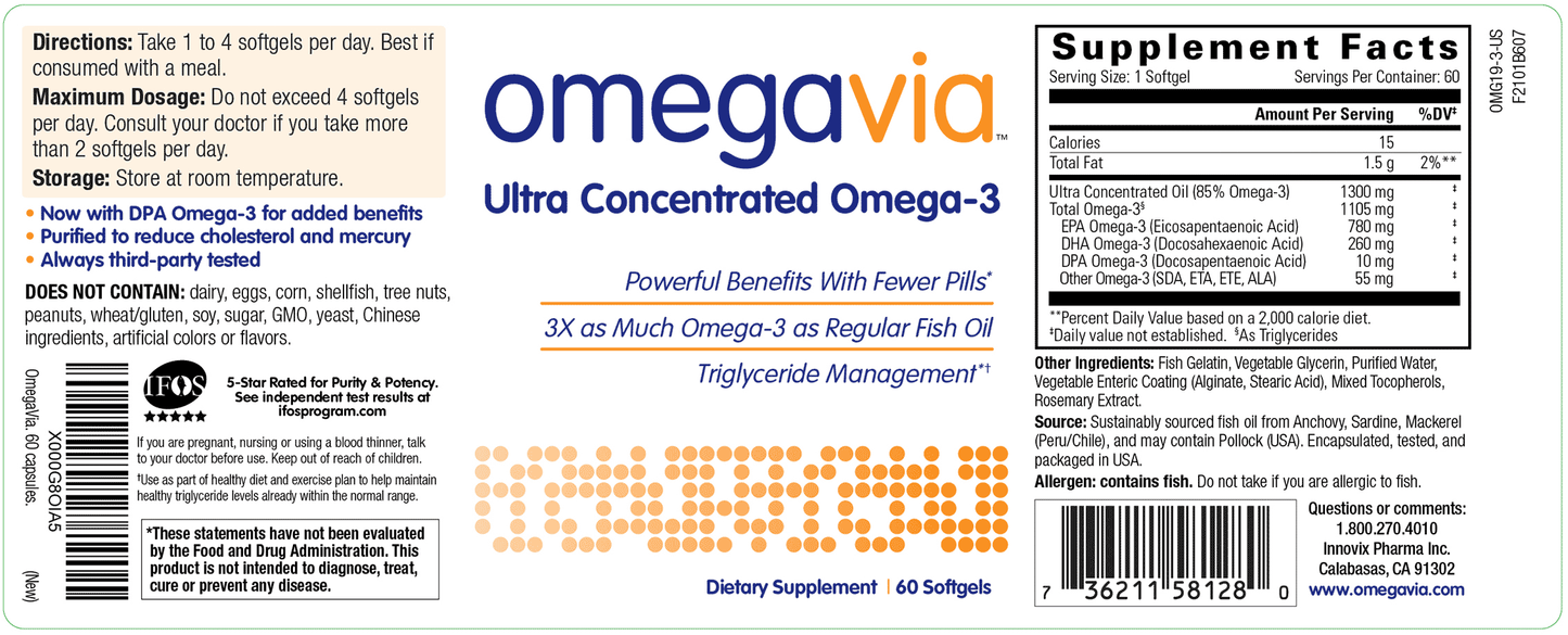 OmegaVia Ultra Concentrated Omega-3 AutoShip