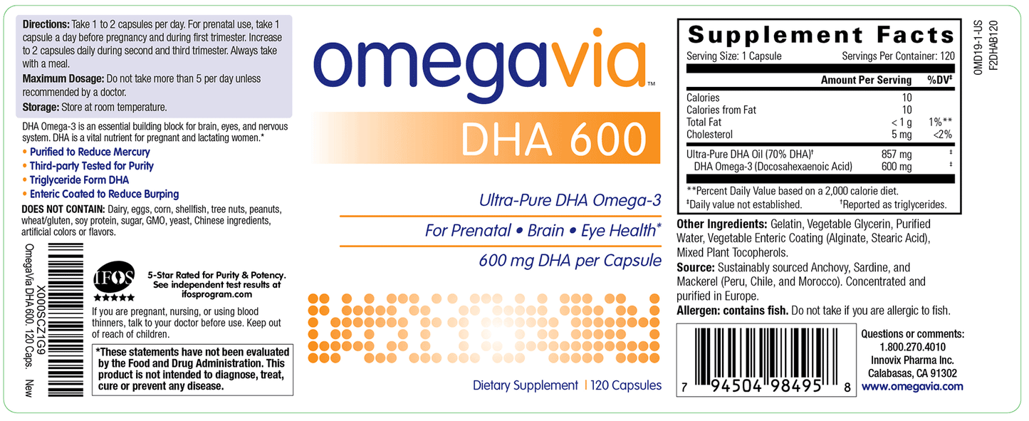 OmegaVia DHA 600 AutoShip